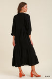 Perfect Black Midi Dress