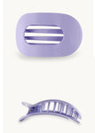 Large Teleties Flat Oval Clip - Lilac You