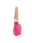 Fuchsia Nina Sling Bag With Guitar Strap