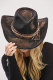 Margaret Rustic Cowgirl/Fedora Hat