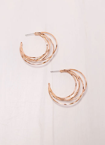 Multi - Row Hoop Earrings