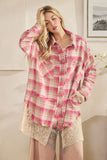 Rosewater Reverie Plaid Top