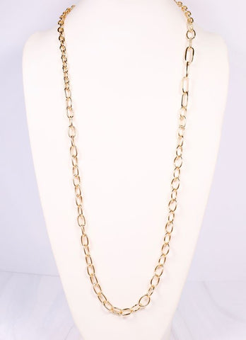 Hines Long Link Necklace GOLD