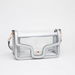 Nina Clear Shoulder Bag - Silver