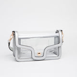 Nina Clear Shoulder Bag - Silver