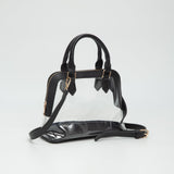 Analise Clear Satchel/Crossbody Bag - Black