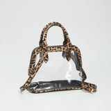 Analise Clear Satchel/Crossbody Bag - Leopard