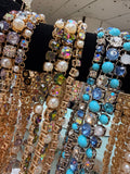 Triple Strand Glam Statement Necklace