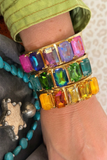 Prismatic Five Crystal Cuff by WAFA