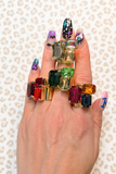 Triple Crystal Statement Ring by WAFA