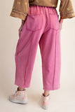 Pink Reverie Washed Barrel Pants back