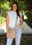 Caroline Hill Briggs Crossbody Taupe