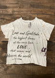 Love Rule Worn & Weathered Tee by House of Jaded Gyspy