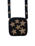 Beaded Crossbody Bag - Stars