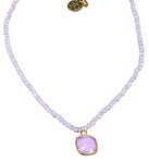 Pink Panache Lavender Bead Necklace