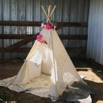 Boho Vintage Lace Teepee (Made to Order)
