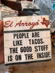 People are like Tacos cocktail napkins