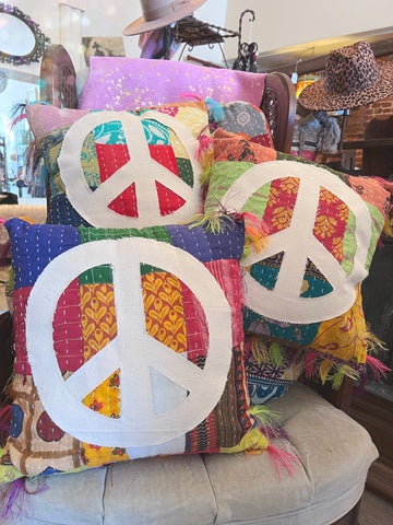 Peace Sign Pillow