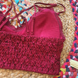 Crimson Lace Bralette