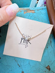 Tickled Pink Necklace-Mini rhinestone