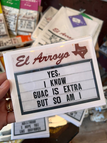 Guac Is Extra Greeting Card