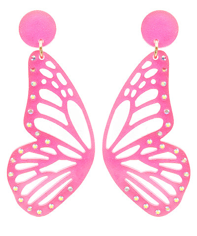 Butterfly Bling Wing Earrings