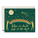 Look at the sky Greeting Card