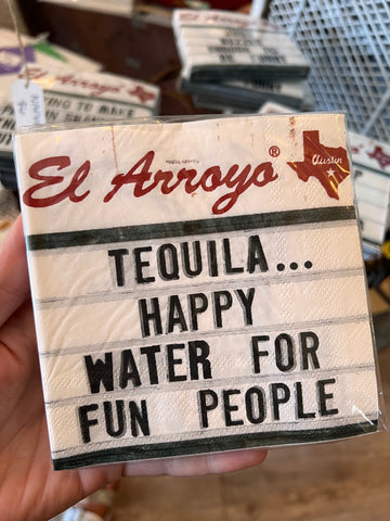 Happy Water cocktail napkins