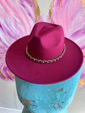 Maroon Chain Hat