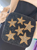Beaded Crossbody Bag - Stars