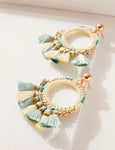 Candy Tassel Earrings-Turquoise
