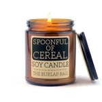 Spoonful of Cereal candle