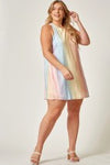 Watercolor Dress-PLUS