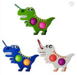 Dinosaur pop it with keychain
